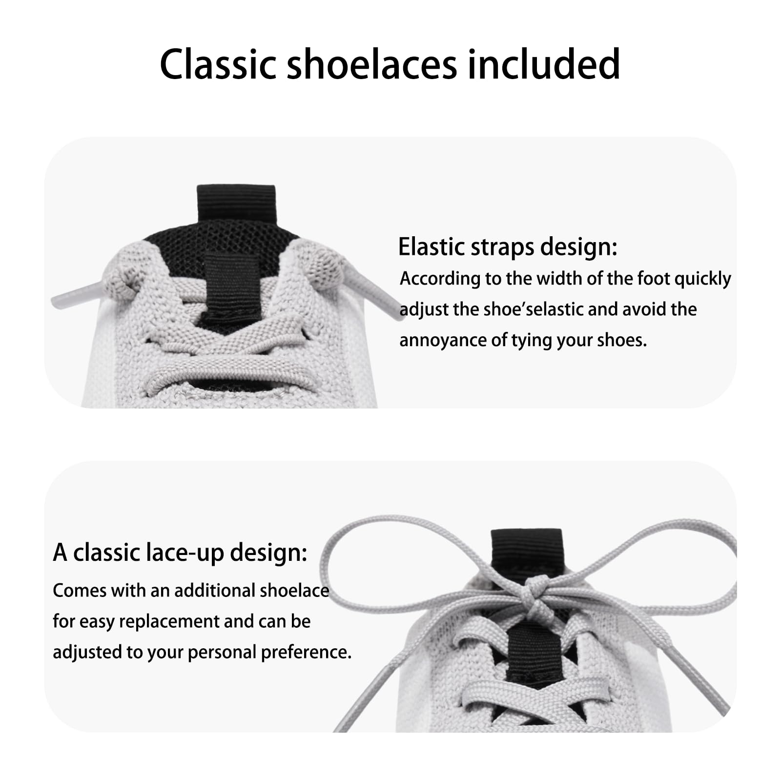 MORENDL Toddler Shoes Baby Walking Sock Shoes Infant Sneakers Boy Girl Barefoot Tennis Shoe Non-Slip Brethable White Grey Black