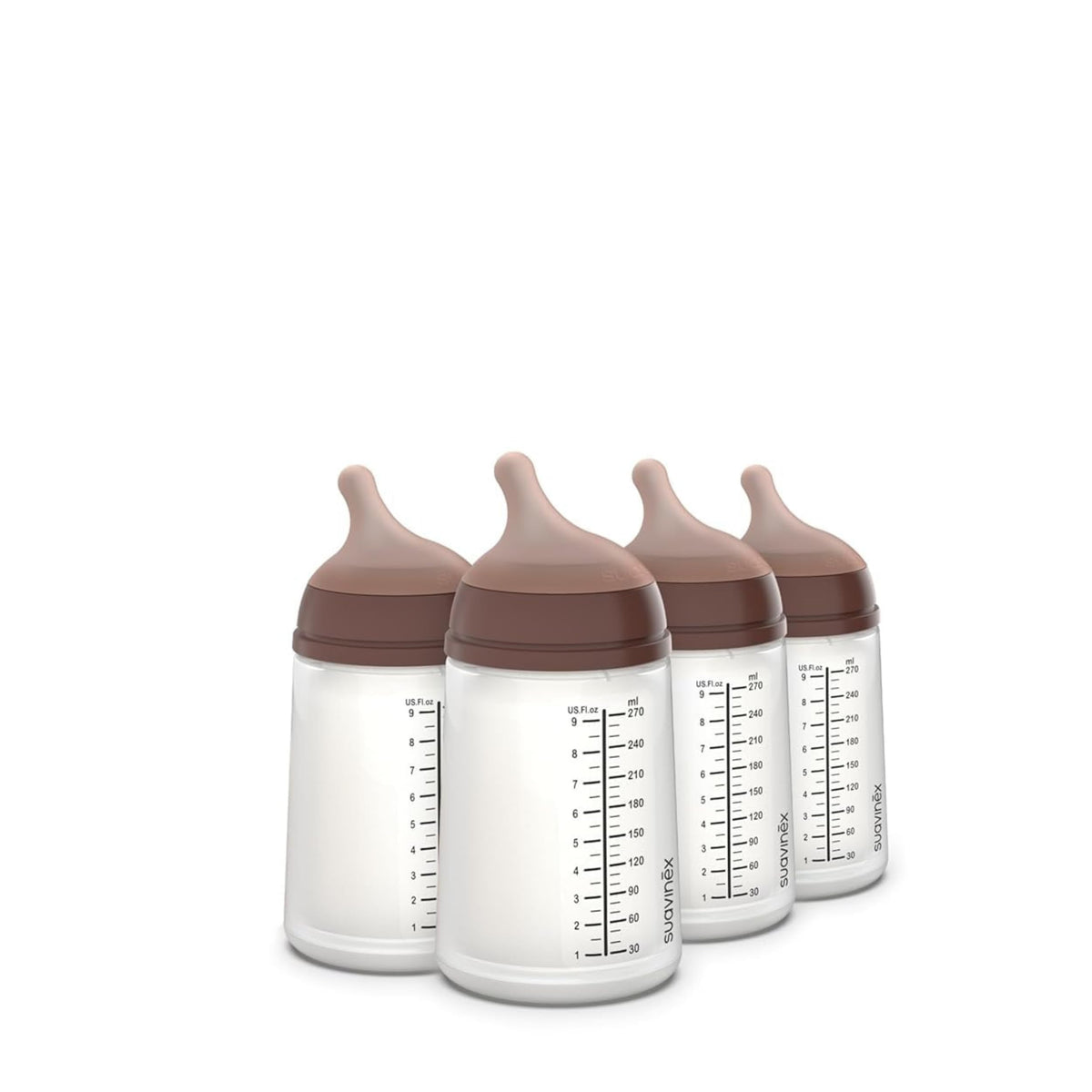 Suavinex Zero Zero Anti Colic Baby Bottle, 6 Oz, Light, 1-Pack