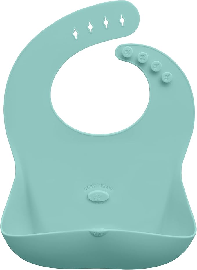 Abiie Ruby Wrapp Waterproof Silicone Bibs for Babies & Toddlers