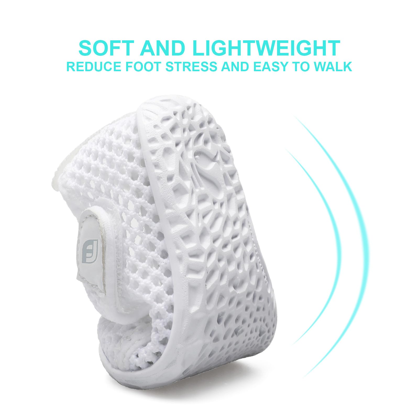 Kids Water Shoes Non-Slip Quick Dry Swim Barefoot Aqua Shoes for Toddler Boys Girls Mesh White 6-12 Months Infant