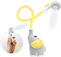 Yookidoo Baby Bath Shower Head - Elephant Water Pump and Trunk Spout - for Newborn Babies in Tub Or Sink (Yellow)