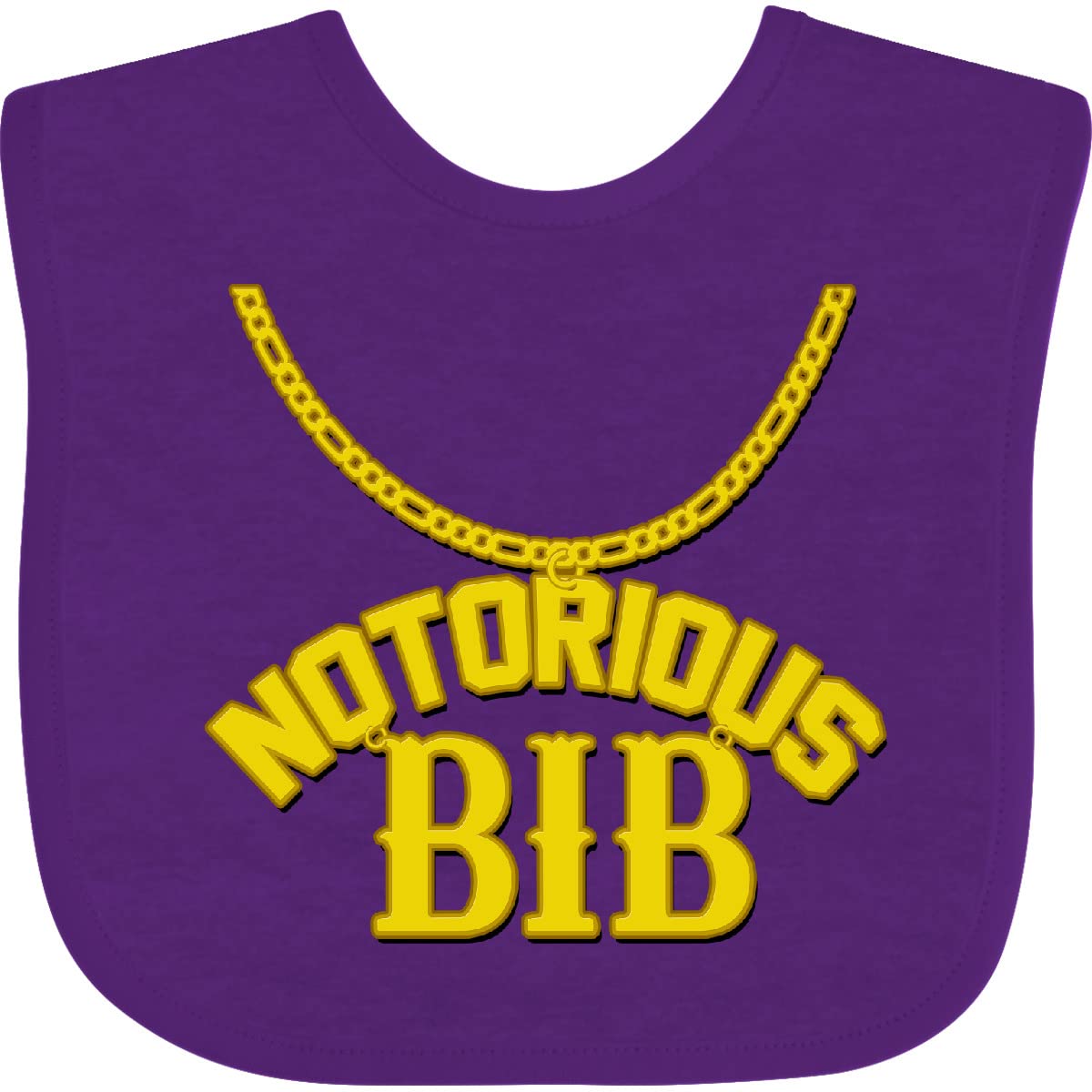 inktastic Notorious Bib Baby Bib White and Black 1c5d1