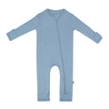 KYTE BABY Infant and Toddler Dual Zipper Romper, Ultra-Soft Rayon Made From Bamboo Sleeper, Boys and Girls Pajamas (Newborn, Slate)