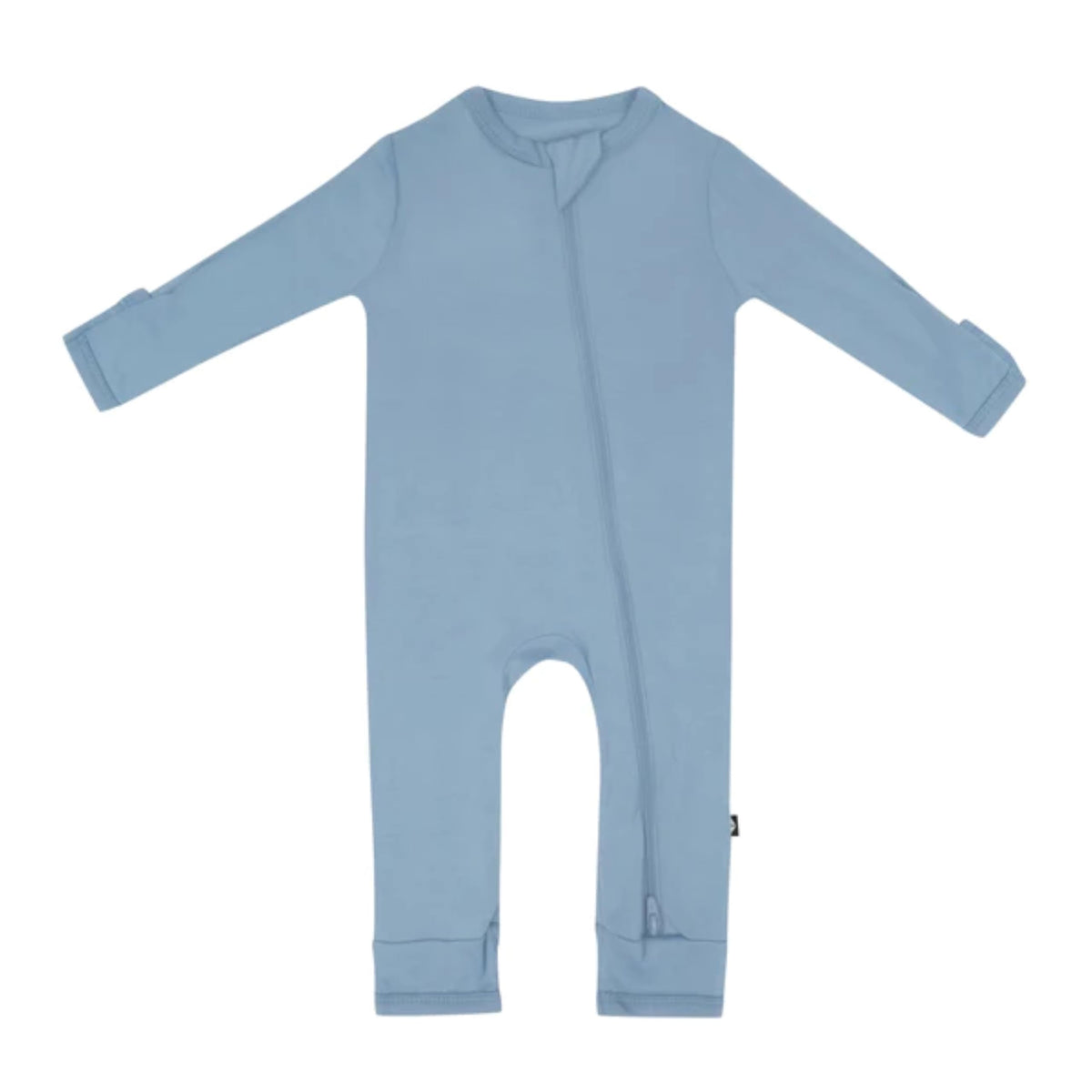 KYTE BABY Soft Bamboo Rayon Rompers, Zipper Closure, 0-24 Months (0-3 Months, Midnight)