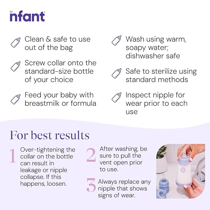 nfant | Nipple Flow Selection Kit, 4-Pack