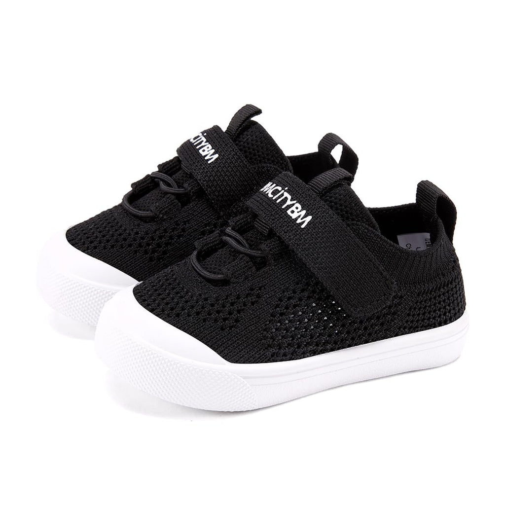 BMCiTYBM Baby Walking Shoes First Infant Sneakers Black Size 12-18 Months