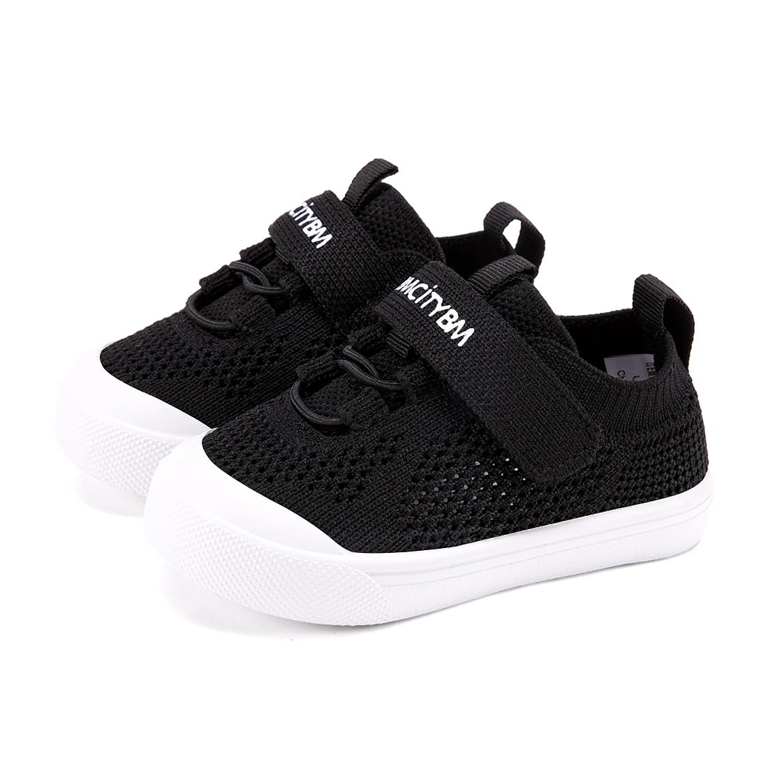 BMCiTYBM Baby Walking Shoes First Infant Sneakers Black Size 12-18 Months