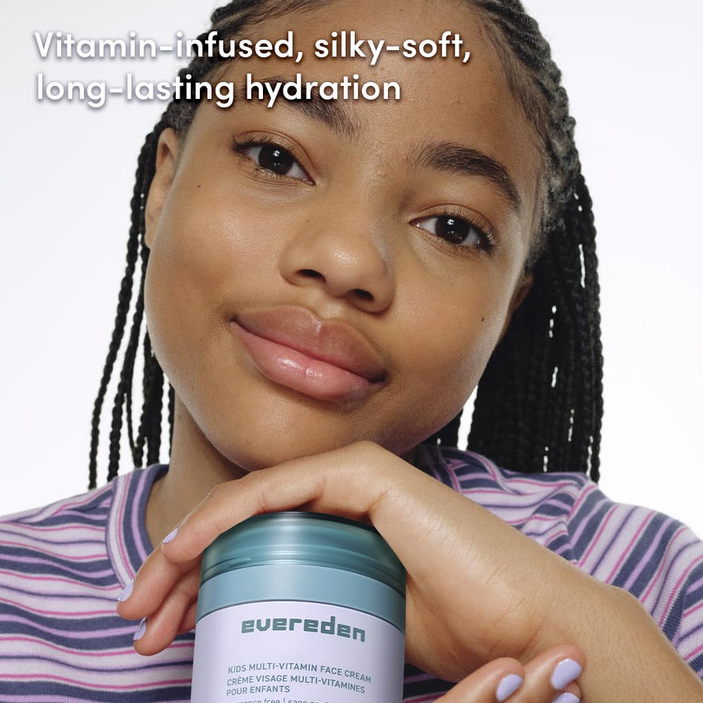 Evereden Kids Face Cream, Dermatologist-Tested, EWG Verified Fragrance-Free