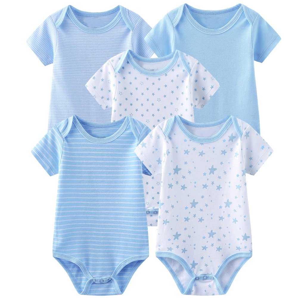 Chamie Baby Gift sets Short Sleeve One-Piece Pants Baby Clothes for Boys and Girls