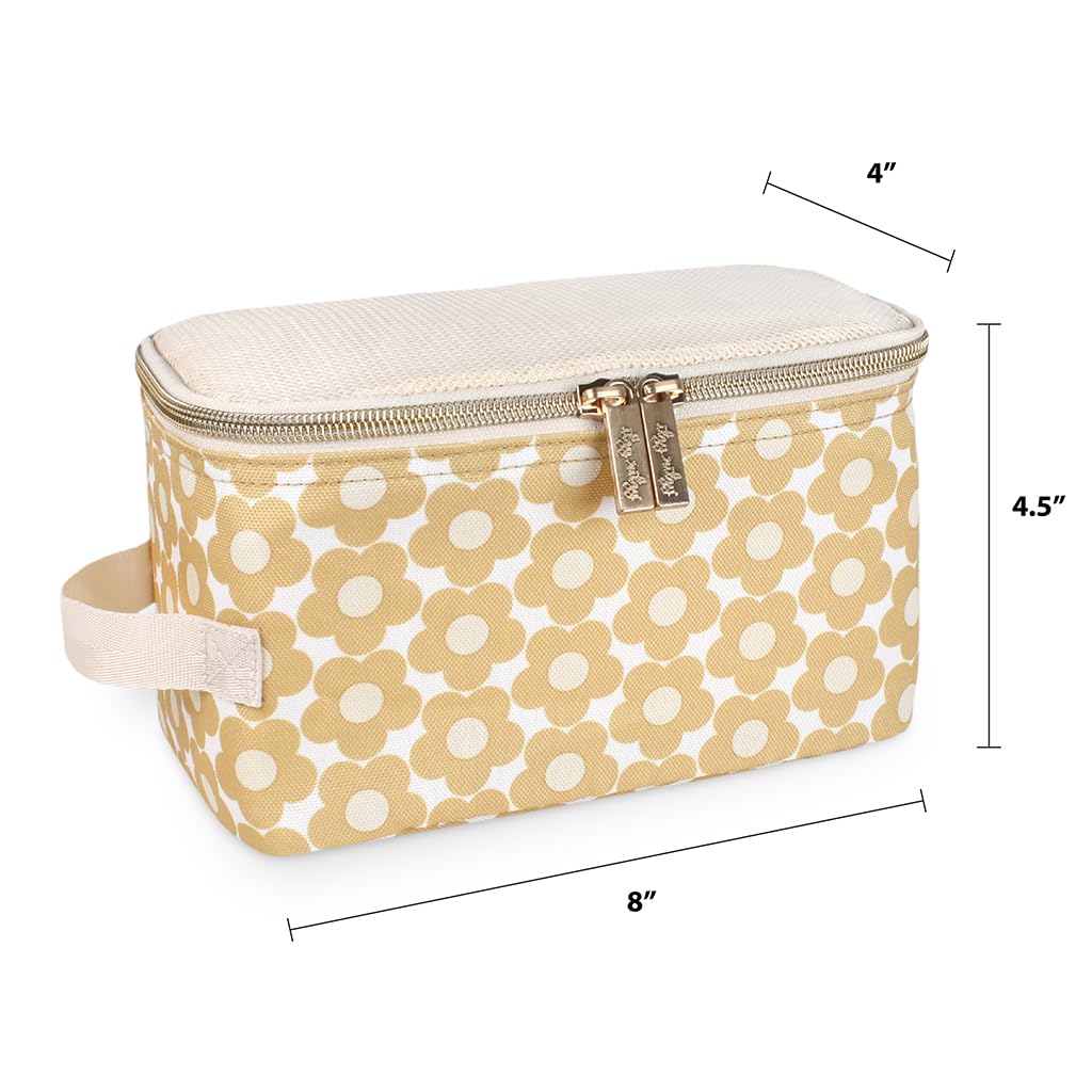 Itzy Ritzy Packing Cubes for Travel, Set of 3 Organizers (Milk & Honey)