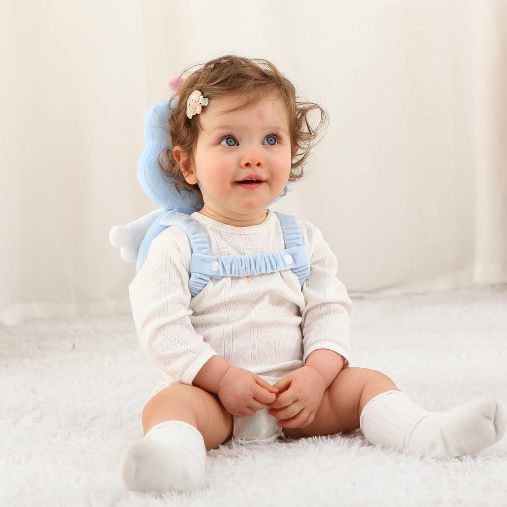 HGTC Baby Head Protector Backpack -Soft & Lightweight Pads - Prevents Bebes Backward Fall Elf Plush Stuffed