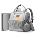 Backpack Diaper Bag,Stylish Waterproof Baby Diaper Bags with Changing Pad,Insulated Pockets,Multi-Function Travel Diaper Backpacks,Newborn Essentials, Grey