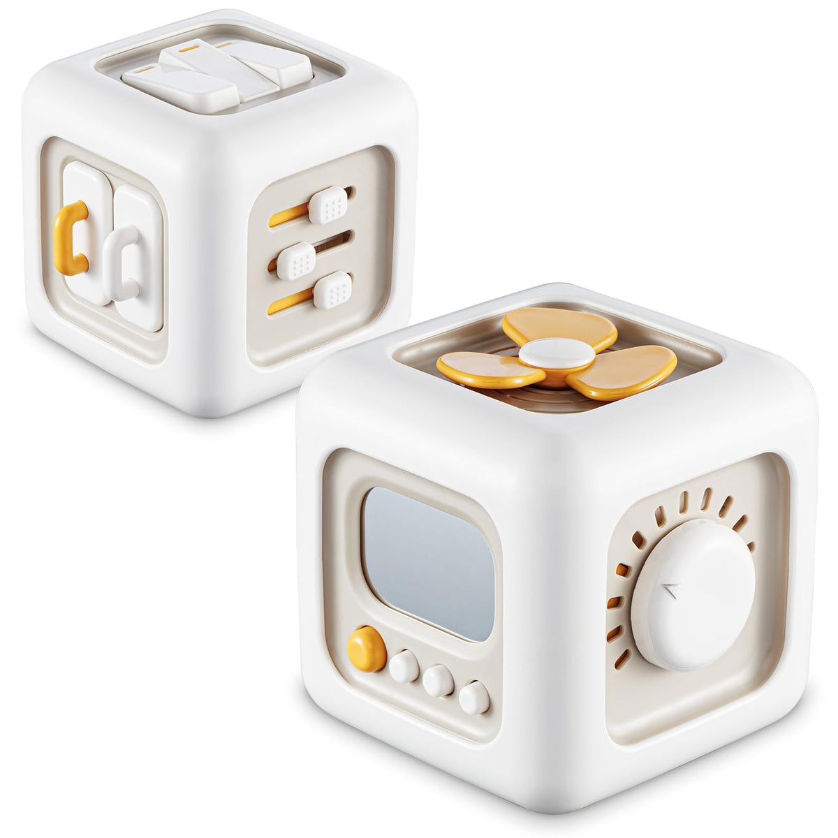 SOCBTNSO Montessori Busy Cube Travel Toy for Toddlers