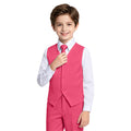Lycody Boys Suit Vest Set Formal Dress Suits Wedding Outfit, Black, Size 16
