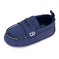LONSOEN Baby Boys Girls Loafers Formal Dress Shoes,231 Navy Blue 6-12M