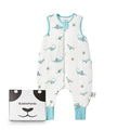 BubblePanda Rayon Made from Bamboo Toddler Sleep Sack with Feet 6-12 Months 1.0 Tog Ultra Soft Toddler Sleeping Sack Baby Sleep Bag Walker Quilted Wearable Blanket with Legs 2-Way Zipper Lightweight