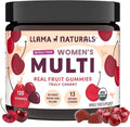 Llama Naturals Multivitamin for Women & Men, Vegan, Organic Gummies with Vitamin D, C & K, Adults Real Fruit Gummy Vitamins, Chewable Multivitamin Supplement, No Added Sugar Cane, Strawberry, 120 Ct