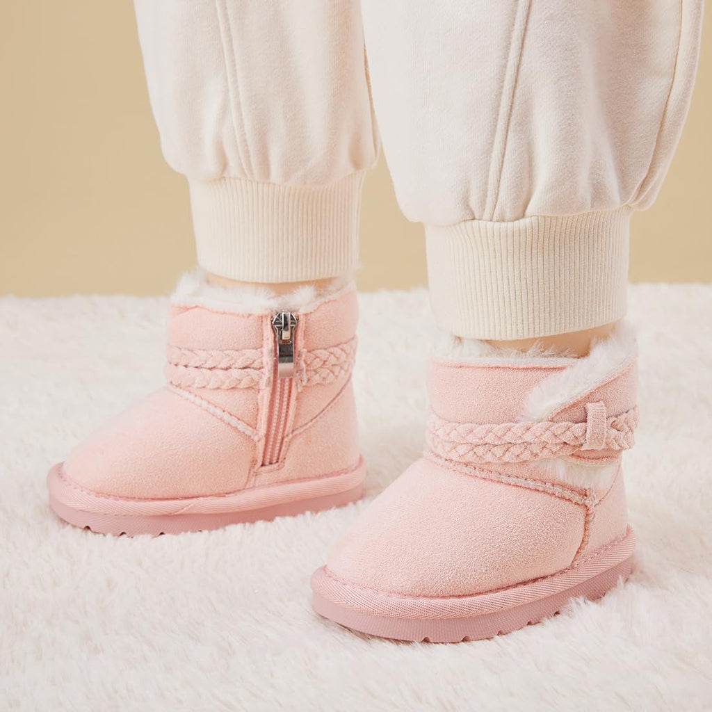 BMCiTYBM Baby Snow Winter Boots Girls Boys Infant Walker Shoes 6-12 Months