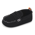 LONSOEN Baby Girls Boys Loafers Prewalker Dress Crib Shoes 6-12 Months,BAY230 Black 12