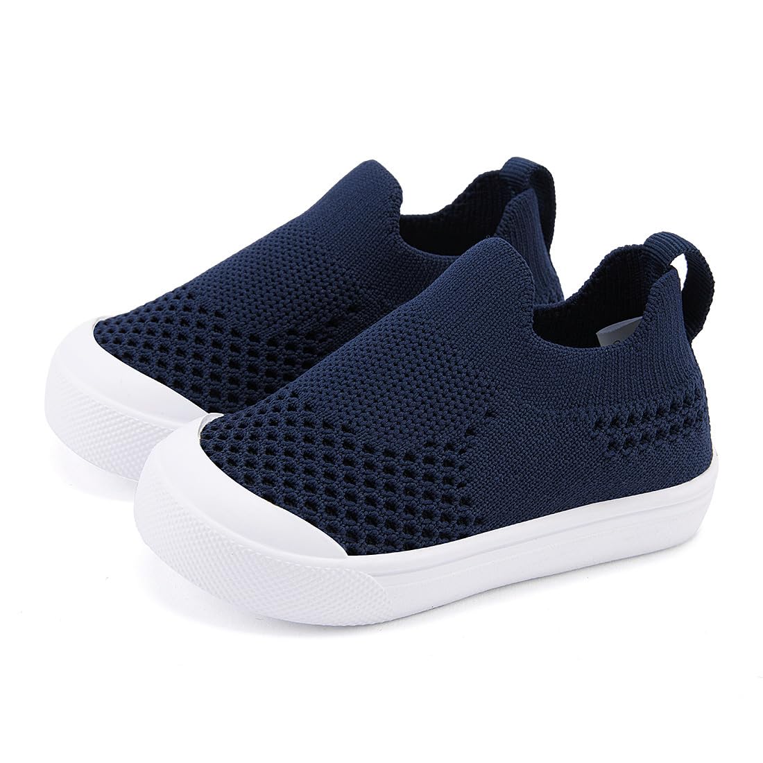 BMCiTYBM Toddler Walking Shoes Baby Boy Girl Barefoot Sneakers Navy Size 8