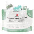 16 Packs Larger Microwave Sterilizer Bags, Reusable Baby Bottle Sterilizer Bags(20 Uses Per Bag), Microwave Steam Sterilizer Bags Great Cleaner for Baby Bottle and Pump Parts When Travel and Work