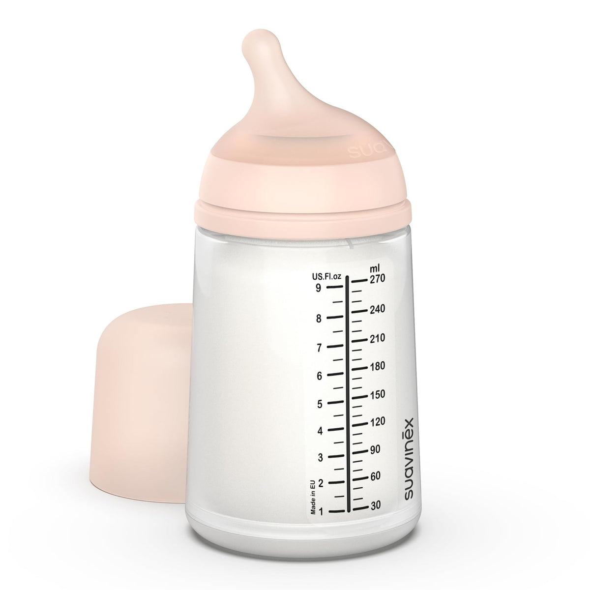 Suavinex Zero Zero Anti Colic Baby Bottle, 6 Oz, Light, 1-Pack