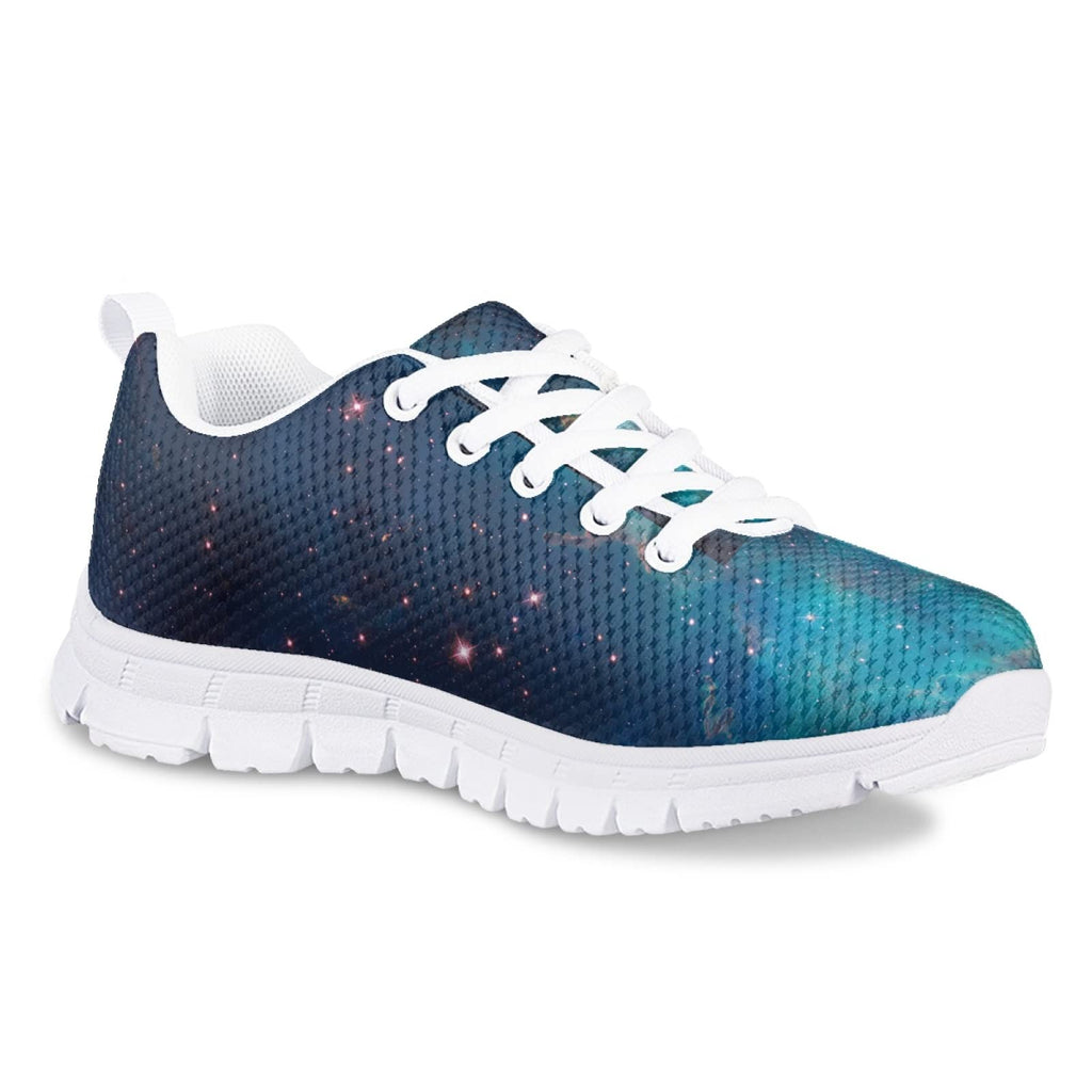 MARSVOVO Toddler Girl Slip On Sneakers Lightweight Breathable Athletic Slip On Girl Running Shoes No Lace Comfortable Sport First Shoes for Walking Boy Girl Blue Starry Sky Design Size 11.5 US