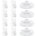 GOTOCUT 12 Pack Replacement Parts for Momcozy M5 Breast Pump, Replace to Mom Cozy M5 Duckbill Valve Diaphgram, Breastfeeding Essential Accessories