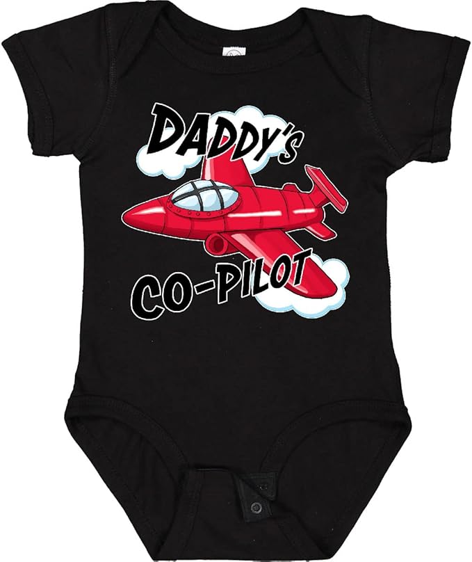inktastic Daddys Co-Pilot for Fathers Day Baby Bodysuit