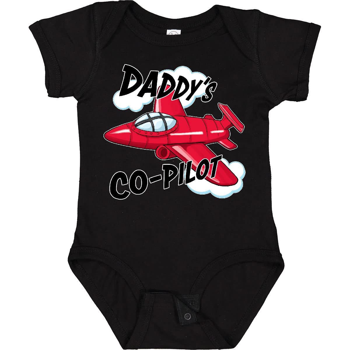 inktastic Daddys Co-Pilot for Fathers Day Baby Bodysuit 18 Months 0040 Black 2a3b6