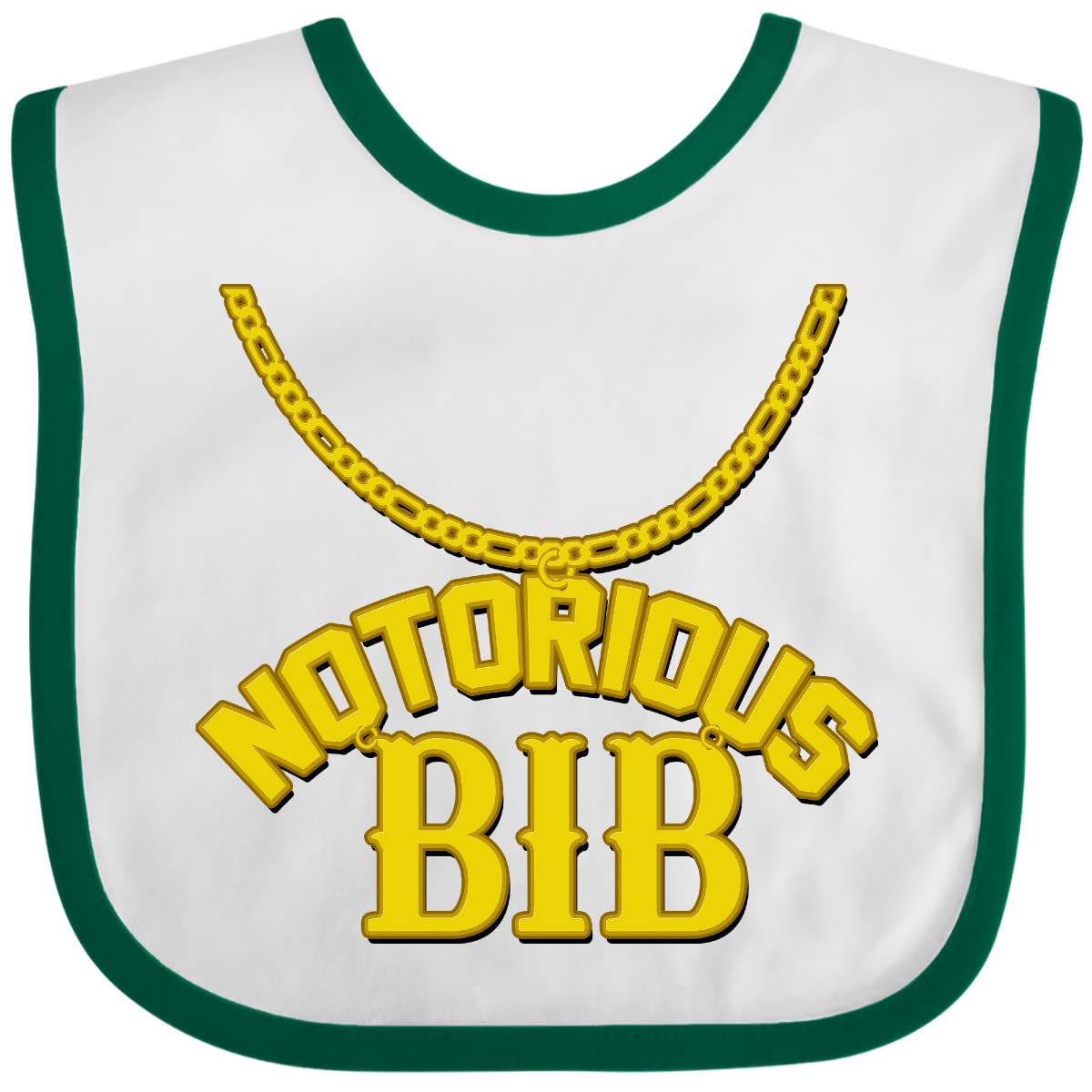 inktastic Notorious Bib Baby Bib White and Green 1c5d1