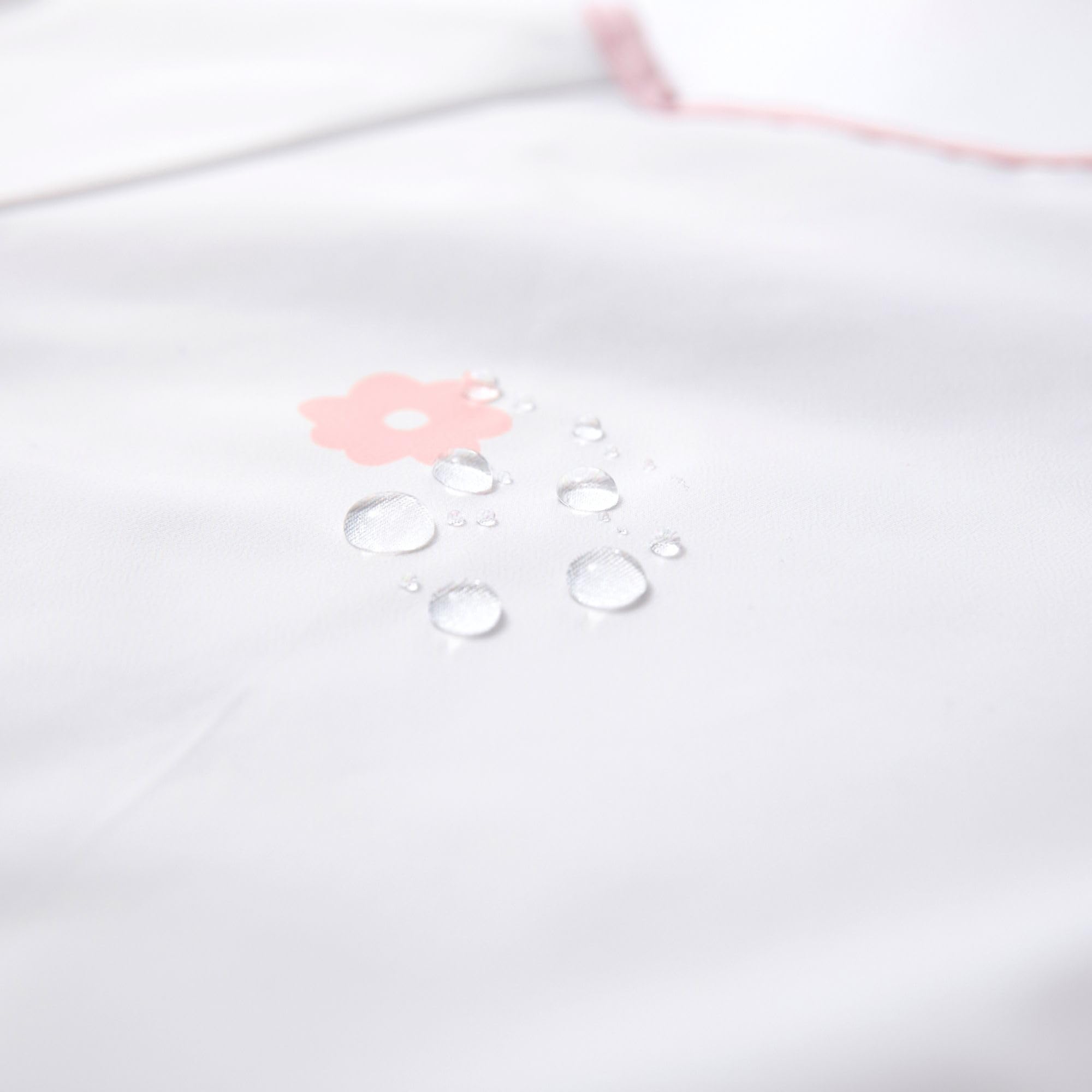 Ali+Oli Smock Bib for Baby (1-pc) Short Sleeve (Pink Flowers) BPA-Free Oeko-Tex Certified, Mess Proof Baby Bib for Eating, Waterproof Baby Smock, Machine Washable, Toddlers Ages 6m+