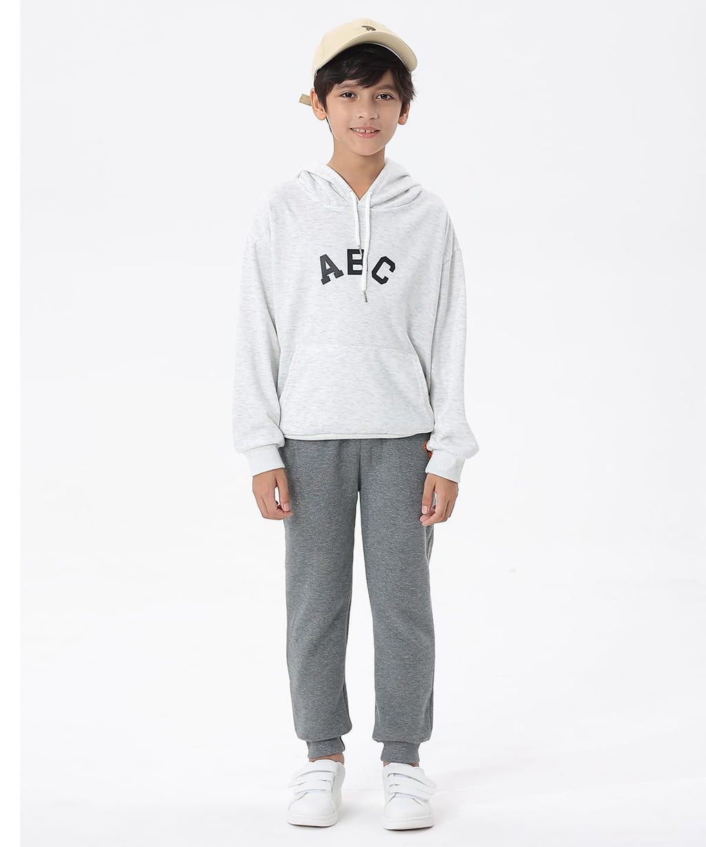 GFQLONG Toddler Boys Cotton Pants Kids Embroidery Joggers Sweatpants 7-8Y