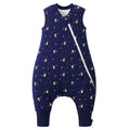 Duomiaomiao 2.5 TOG Toddler Sleep Bag 6-12 Months 100% Cotton Winter Side Open Zipper Baby Sleep Sack with Feet, Warm Toddler Wearable Blanket