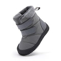 BMCiTYBM Baby Snow Winter Boots Boys Girls Shoes Double Strap Non Slip First Walking Infant 6 9 12 18 24 Months Grey Size 18-24 Months Toddler