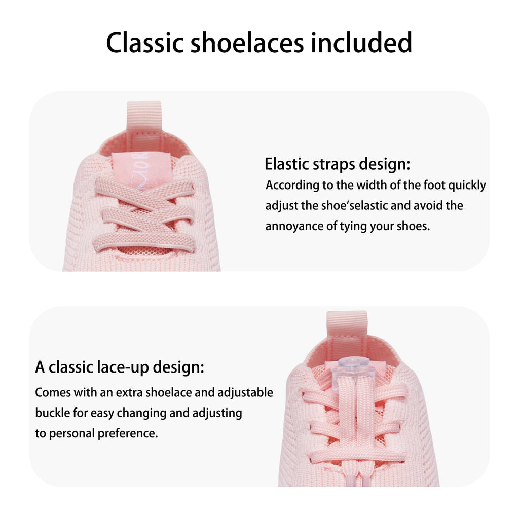 MORENDL Toddler Girl Shoes Baby First Wide Toe Barefoot Walking Shoes Girls Non-Slip Slip On Tennis Sneakers Pink 12-15 Months