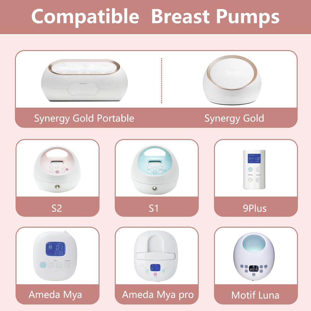 2pcs 17mm Flanges Compatible with Spectra S2 S1 9 Plus Ameda MYA Motif Luna Cimilre Breastpumps, Replacement to Spectra Pump Parts Spectra Flange, for Spectra Pump Parts and Spectra Shield
