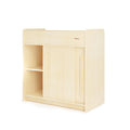 Foundations SafeGlide Daycare Changing Table w/Built-in Shelving, Natural