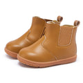 BMCiTYBM Baby Girls Boys Boots High Top First Walking Shoes Brown Size 18-24 Months Toddler