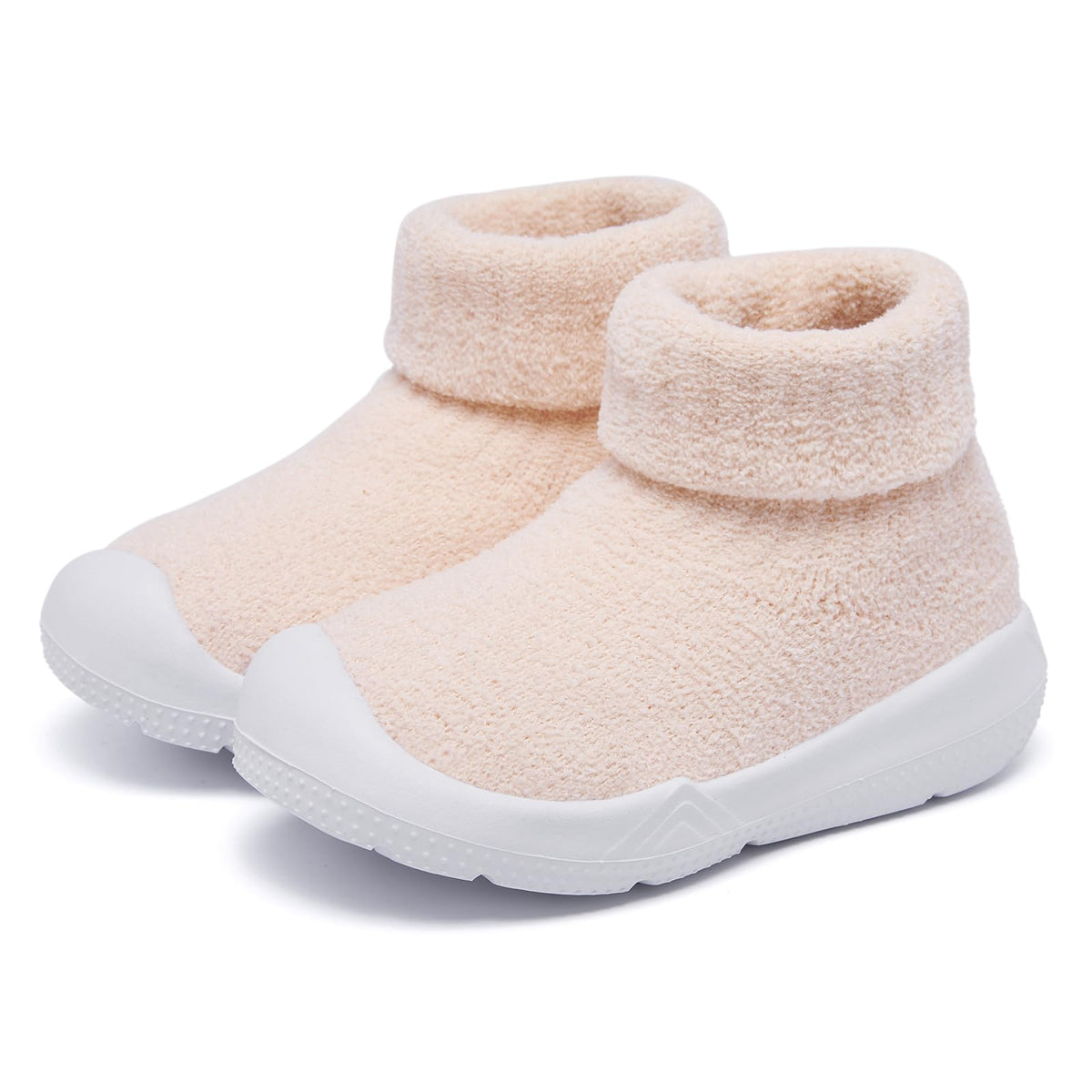 MORENDL Toddler Sock Shoes Baby Walking Shoes Infant Slippers Boys & Girls Non-Slip Sneakers Black Size 8