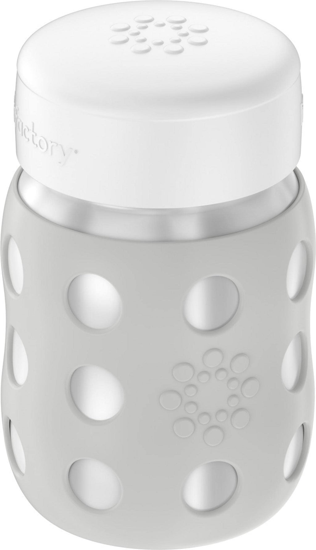 Lifefactory 8oz Stainless Steel Food Jar with Cap, Stone Gray