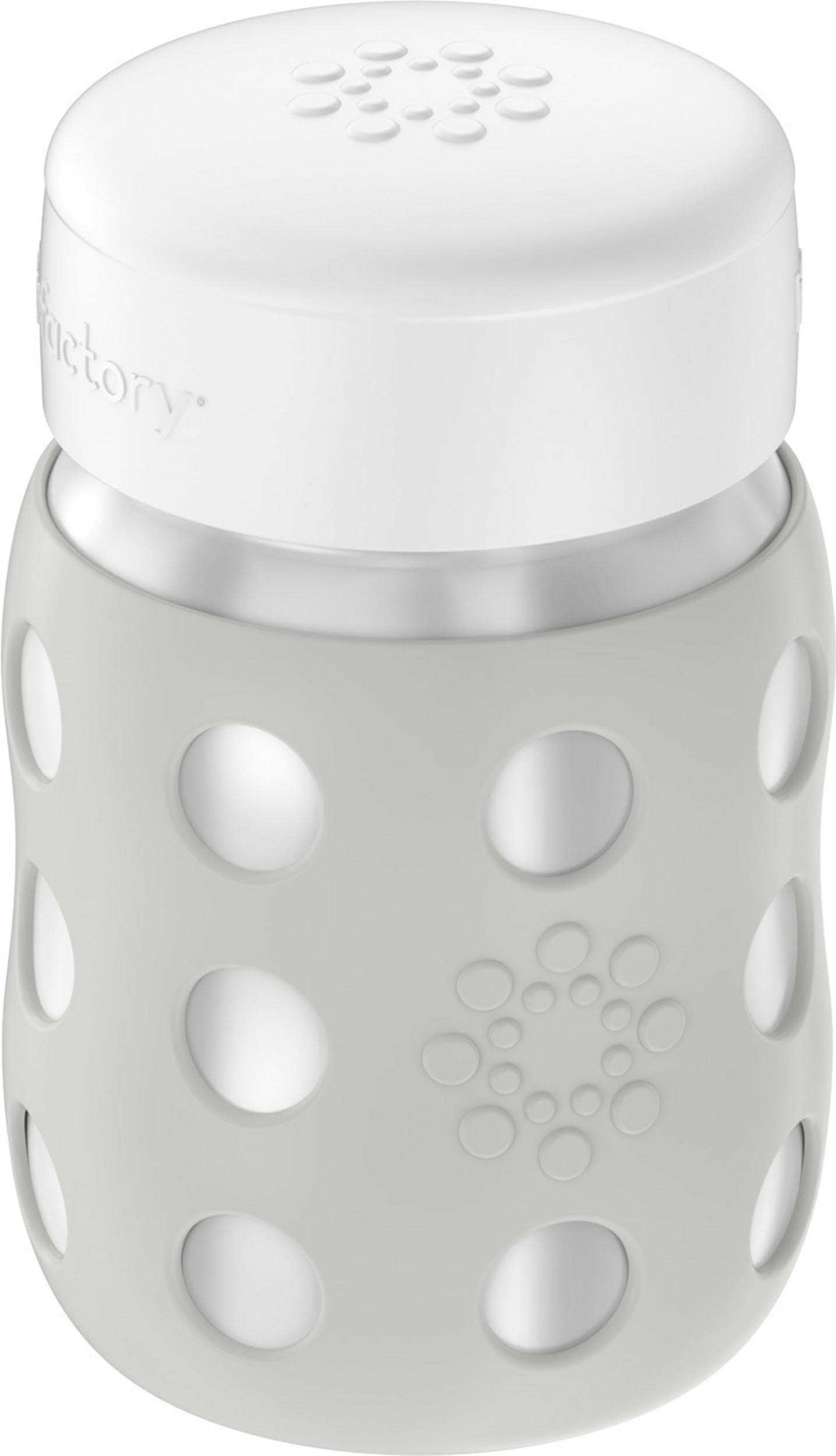 Lifefactory 8oz Stainless Steel Food Jar with Cap, Stone Gray
