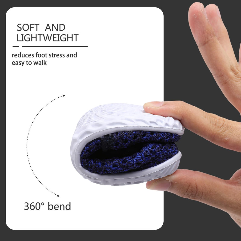 Baby Boys Girls Sports Sandals Lightweight Anti Slip Rubber Sole Beach Aqua Water Shoes Mesh BlackBlue 6-12 Months Infant