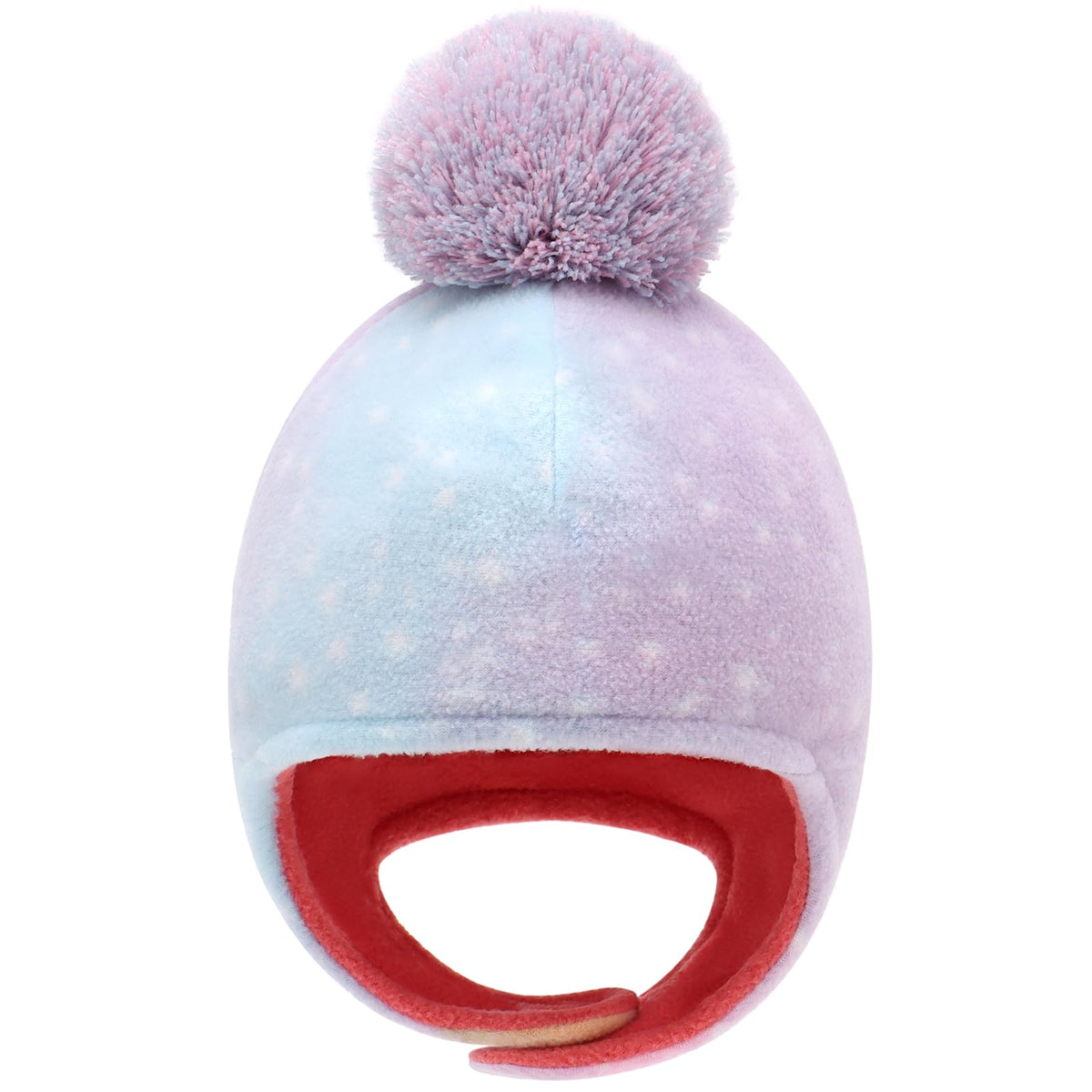Otoyzy Baby Beanie Hat Pom Full Hood Toddler Winter Hat Fleece Earflap