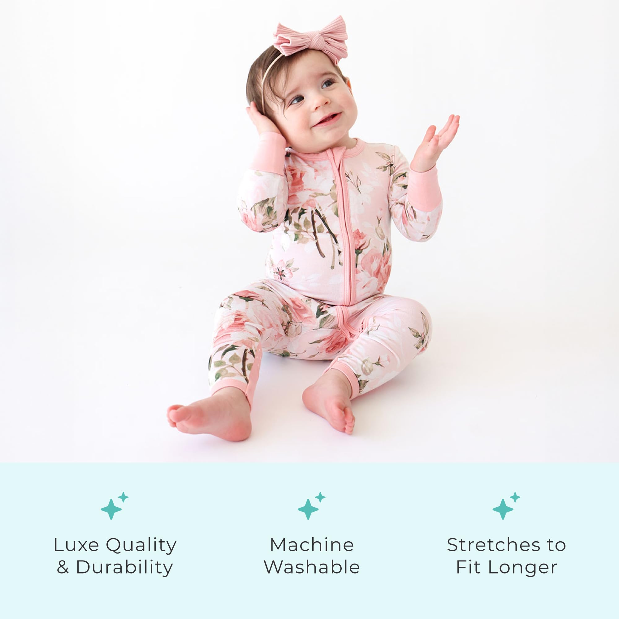 Posh Peanut Convertible Baby Sleepers, Toddlers Footless Pajamas for Girls