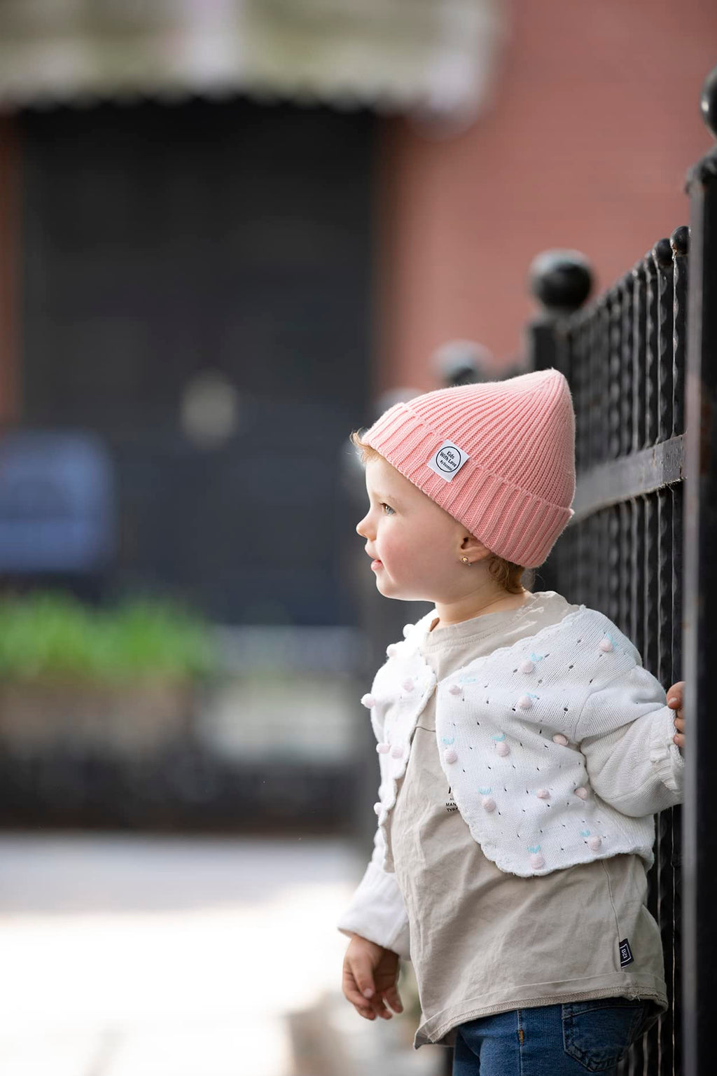 DASMINI Baby Beanie Toddler Winter Hat Infant Babies Newborn Kids Beanies Knit Hats Girl Boy (Pink, 0-6mth)