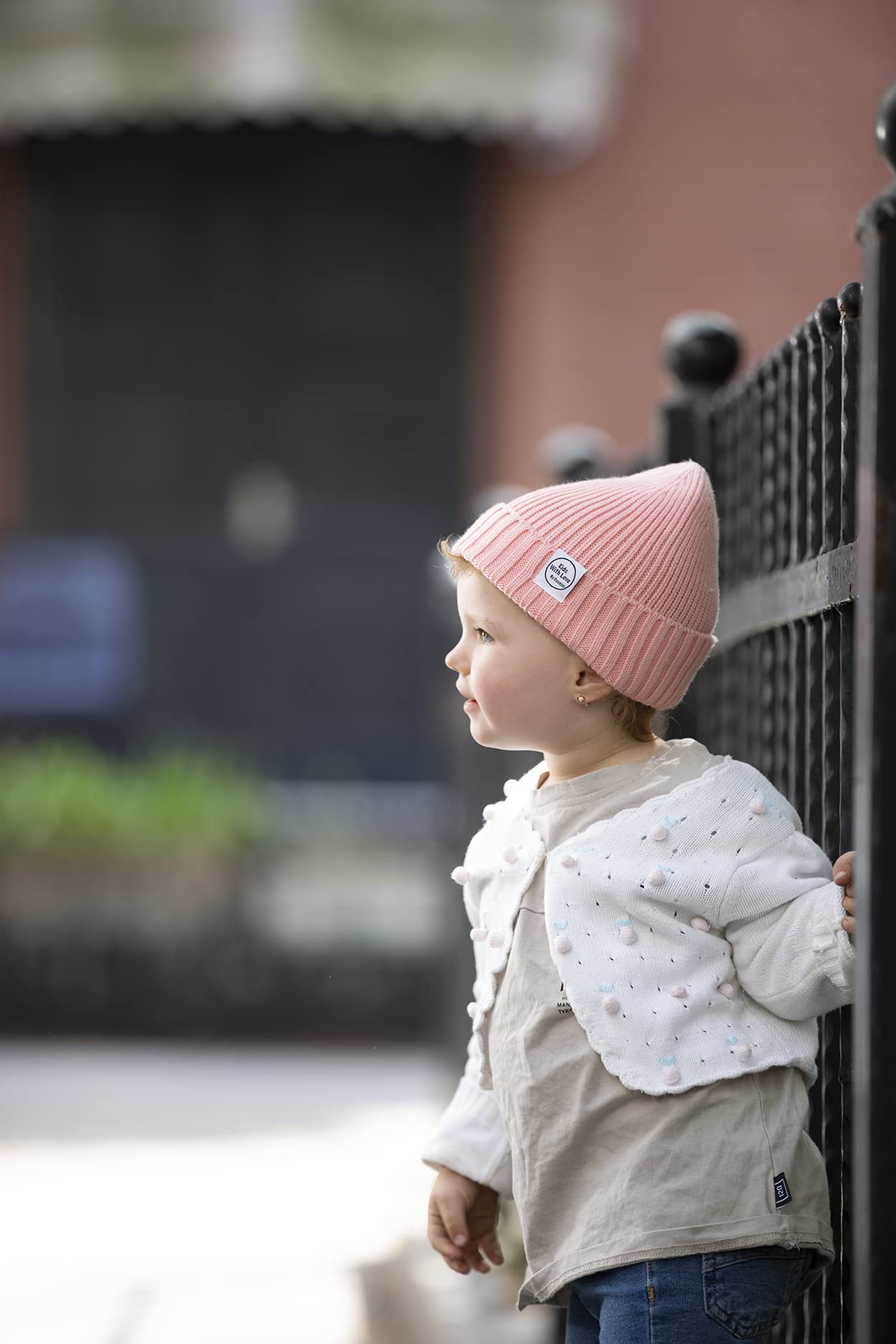 DASMINI Baby Beanie Toddler Winter Hat Infant Babies Newborn Kids Beanies Knit Hats Girl Boy (Pink, 0-6mth)