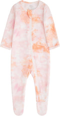 O2 BABY Baby Boys Girls Organic Cotton Zip-Front Sleeper Pajamas, Footed Sleep 'n Play