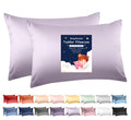 Deep Dream 100% Cotton Toddler Pillowcases Set of 2, 13x18 Inches Fits Baby Pillow Sized 12x16, 13x18, 600 Thread Count Cotton Small Travel Kids Pillow Case Covers with Envelope Closure, Lavender