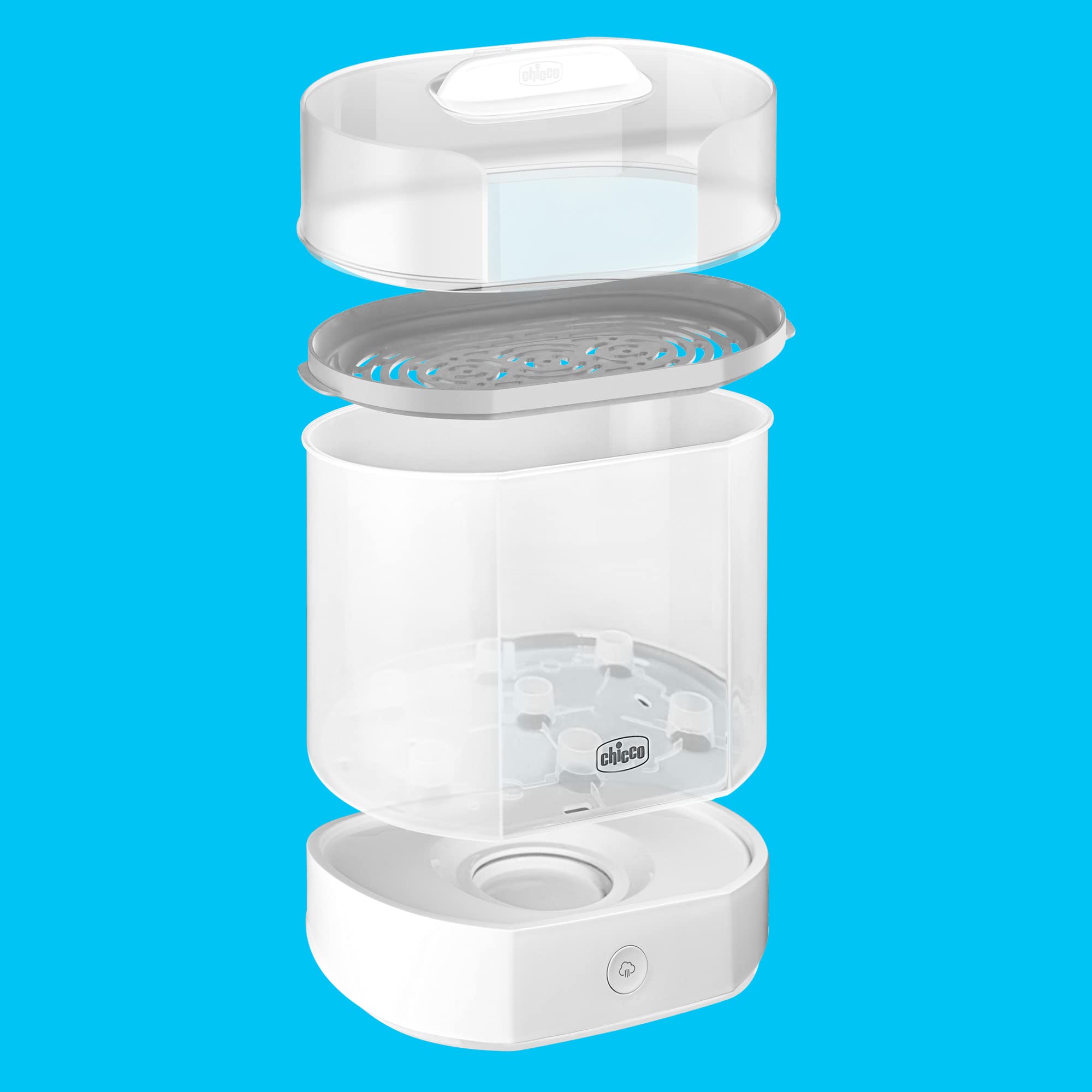 Chicco Baby Bottle Sterilizer, 3-in-1 Electric Steam, Kills 99.9% Germs
